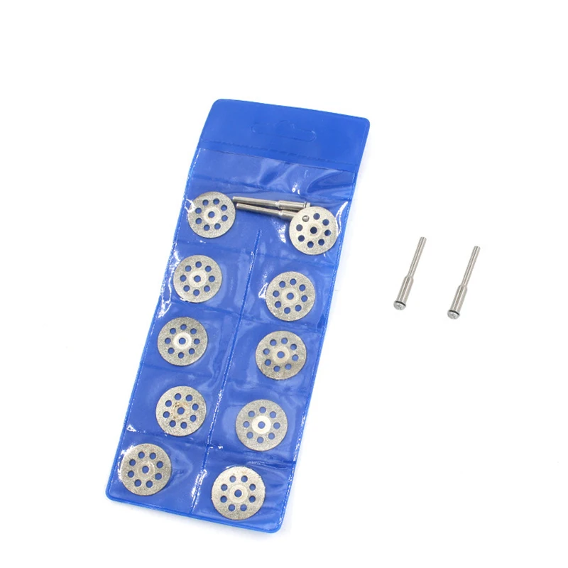 6Pcs/Set 20-30mm 8-Hole Electric Grinding Accessories Diamond Slice/Saw Blade Cutting with Bobbin Rotary Tool