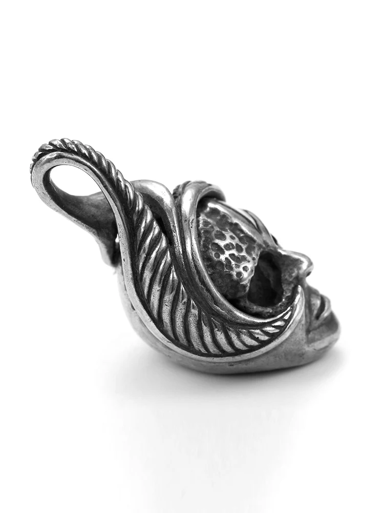 ruibeila domineering witch mechanical Ji pendant necklace men and women Thai silver hip hop necklace men's tide pendant