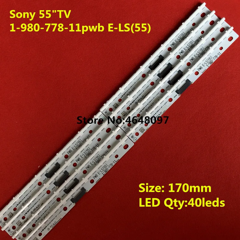 

LED Backlight strip 40 Lamp For Sony 55"TV XBR-55X930D 55X930E 1-980-778-11pwb E-LS(55) 4-580-374-01 376