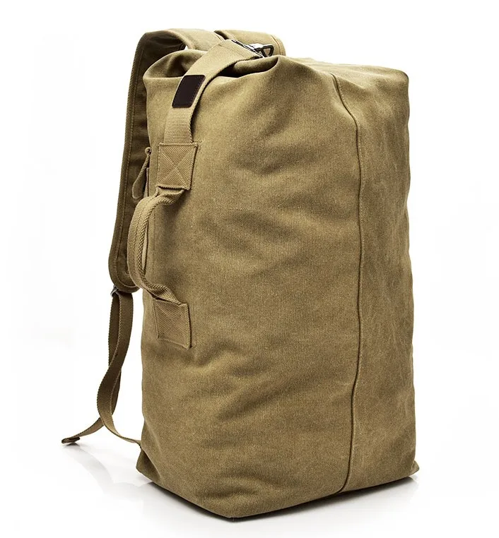military use Tough guy movie cash bag outdoor travel bucket backpack canvas mountaineering men\'s large capacity luggage bag
