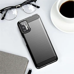 For Motorola Moto G9 Plus Case Silicone Carbon Fiber Cover For Moto G9 Plus E7iPower G72 G14 E30 E20 Case For Moto G9 Plus Case