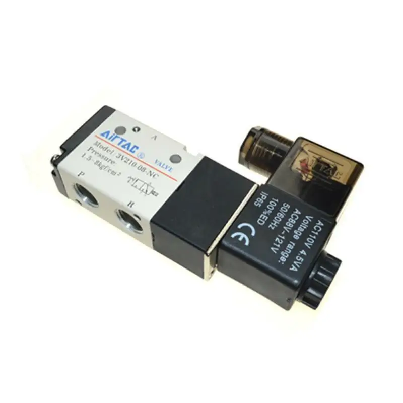 Pneumatic Solenoid Valve AIRTAC Type 3V210-08 3 Way 2 Position 1/4