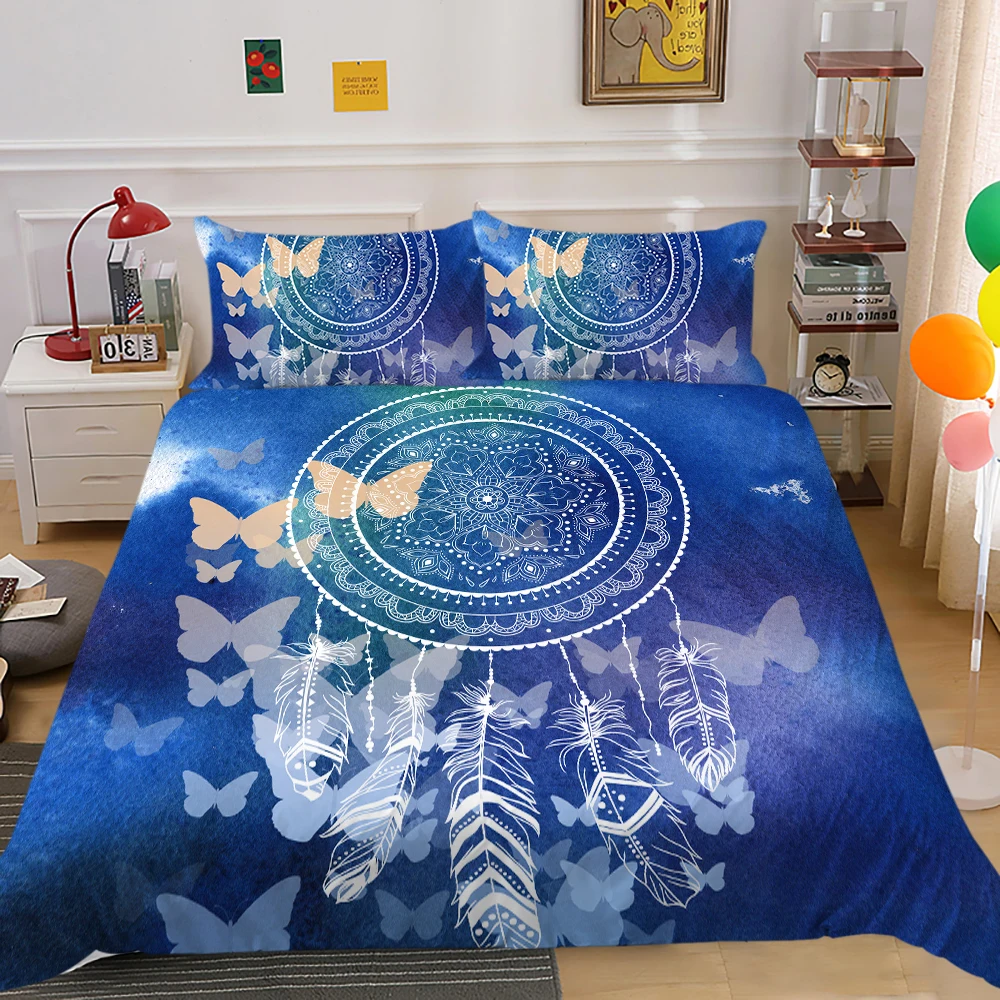 Luxury 3D Butterfly Bedding Sets Queen Size Duvet Cover Set Twin Full King Bed Comforter Quilt Cover Kids Bed Line