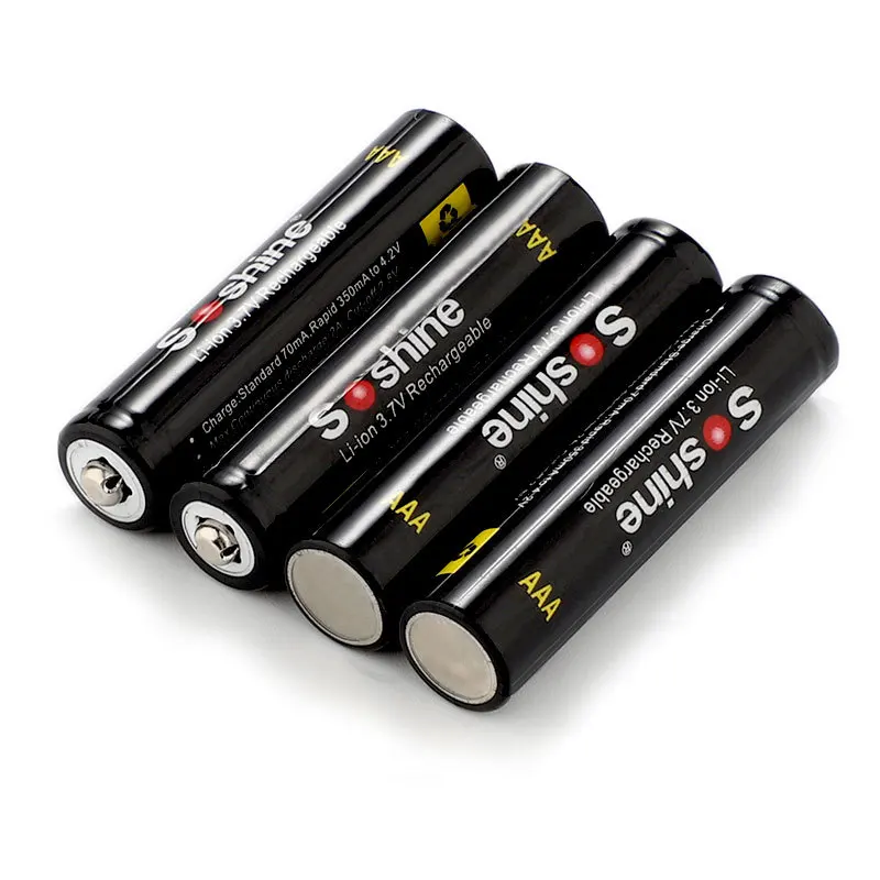 Soshine 10440 AAA 350mAh 3.7V Rechargeable Li-ion Battery with Battery Box