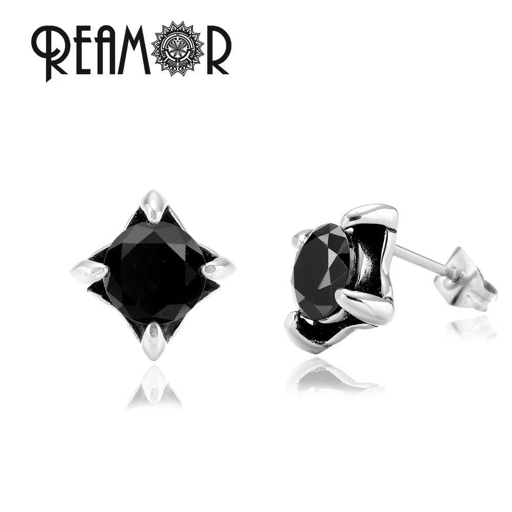 REAMOR модные очаровательные серьги-гвоздики с цирконием в виде звезды, женские роскошные серьги с кристаллами CZ, модные свадебные серьги для женщин, ювелирное изделие, подарок