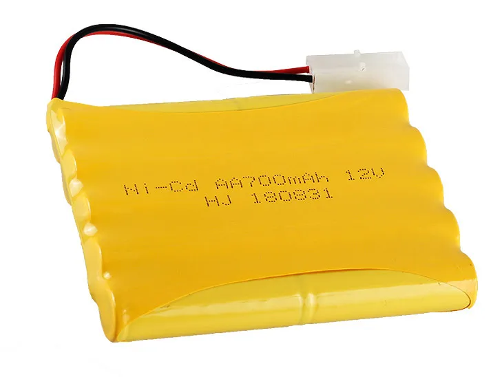 12v 700mah akumulator NiCD do samochodzik zdalnie sterowany zbiorniki pociągi Robot łódź pistolet ni-cd AA 700mah 12v akumulator 1 sztuk