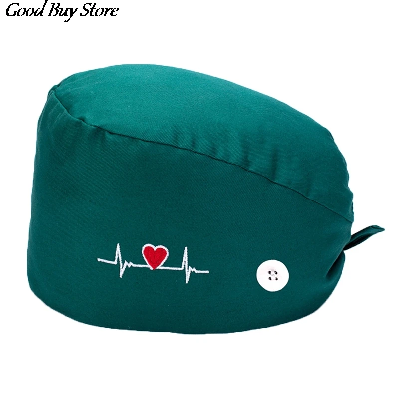 Pet Shop Working Headwear Doctor Nurse Turban Head Wrap Health Services Headwrap Breathable Cotton Nursing Headband Bouffant Hat