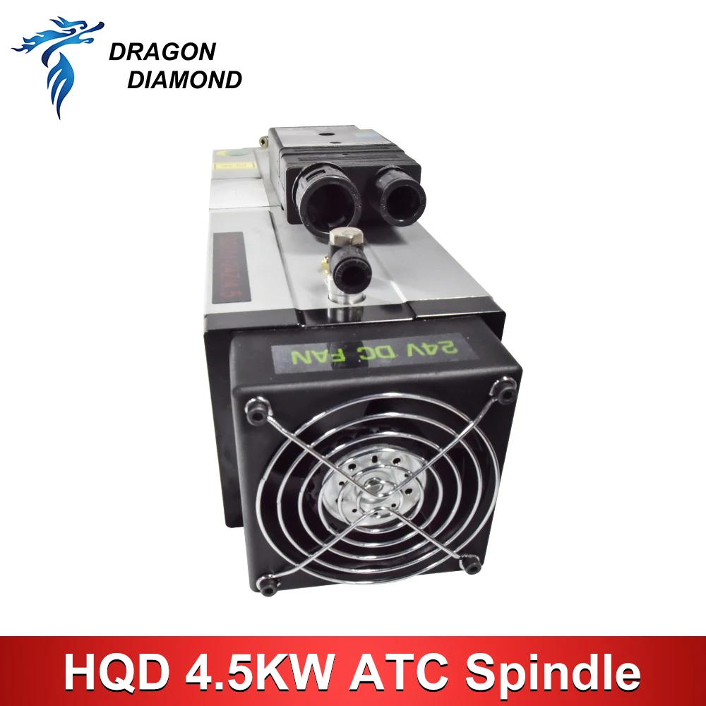 Original 4.5KW ATC Automatic Tool Change Air Cooled Spindle Motor ISO30 24000rpm 380V For CNC Engraving Milling Router Machine