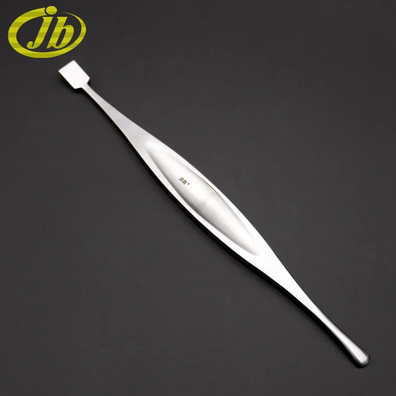 Cuchillo de hueso de doble extremo, instrumento quirúrgico de acero inoxidable de 25cm, pelador médico afilado