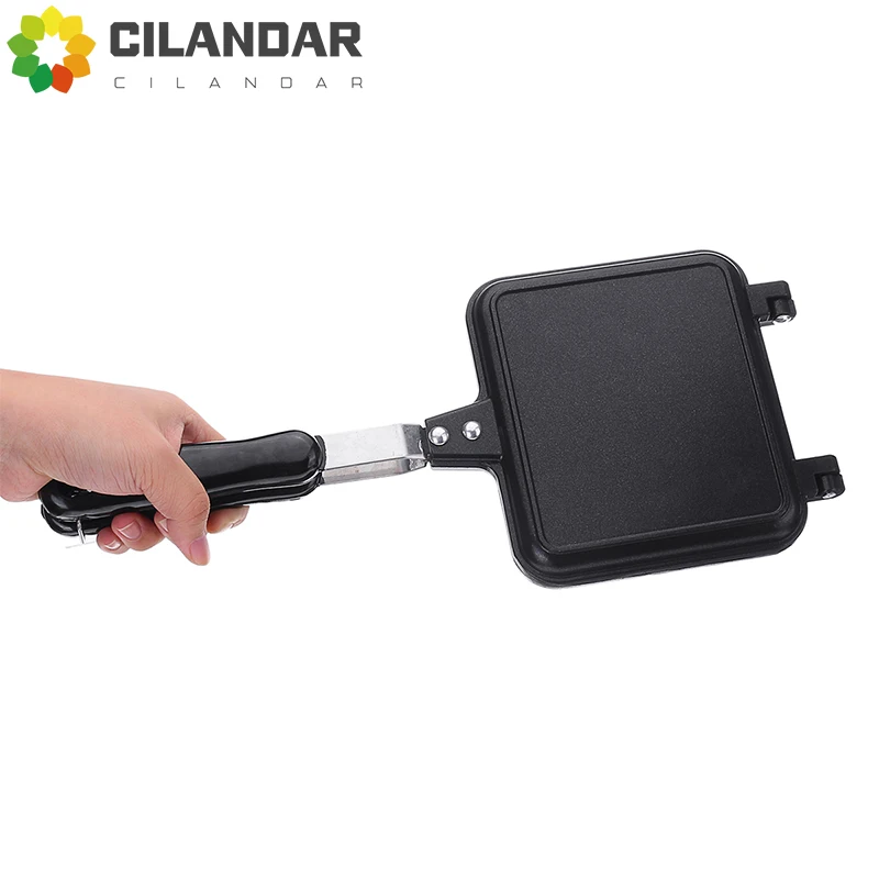 Mini sandwichera de Gas, plancha para Pan, tostada, máquina para desayuno, gofres, tortitas, hornear, barbacoa, tostadora, molde para horno, sartén para parrilla