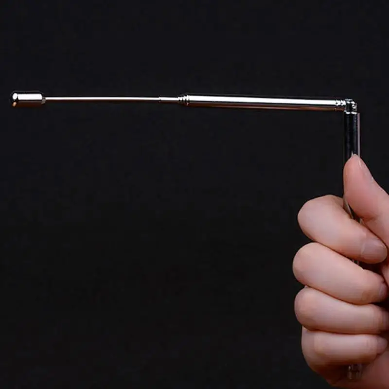 2Pcs Flexible Stainless Steel Adjustable Detector Water Tool Witching Hunting Dowsing Rods Easy Carry Stretch Energy Properties