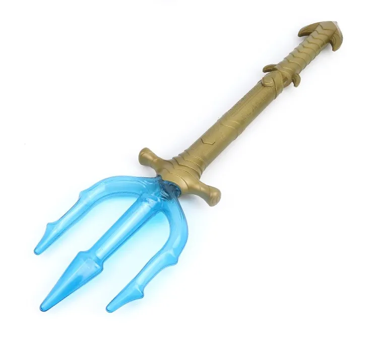 Aquaman trigeminal new luminous toy hero props sound and light knife sword fork weapon