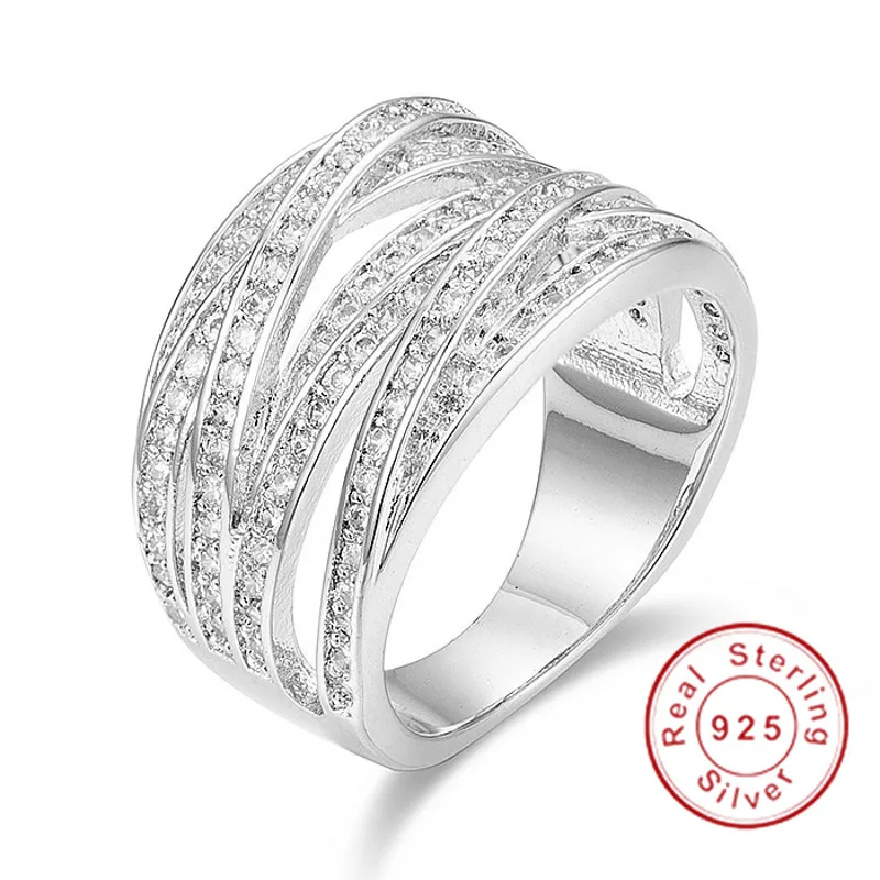 Luxury 10kt gold 925 silver Ring Fashion with pave Simulated diamond Compatible Fit Rings for European Women men Tow style
