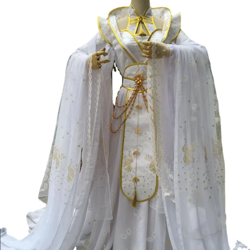 Erha and His White Cat Master Cosplay Costume Chu Wanning White Peacock Costume Xie Lian Costume Sets