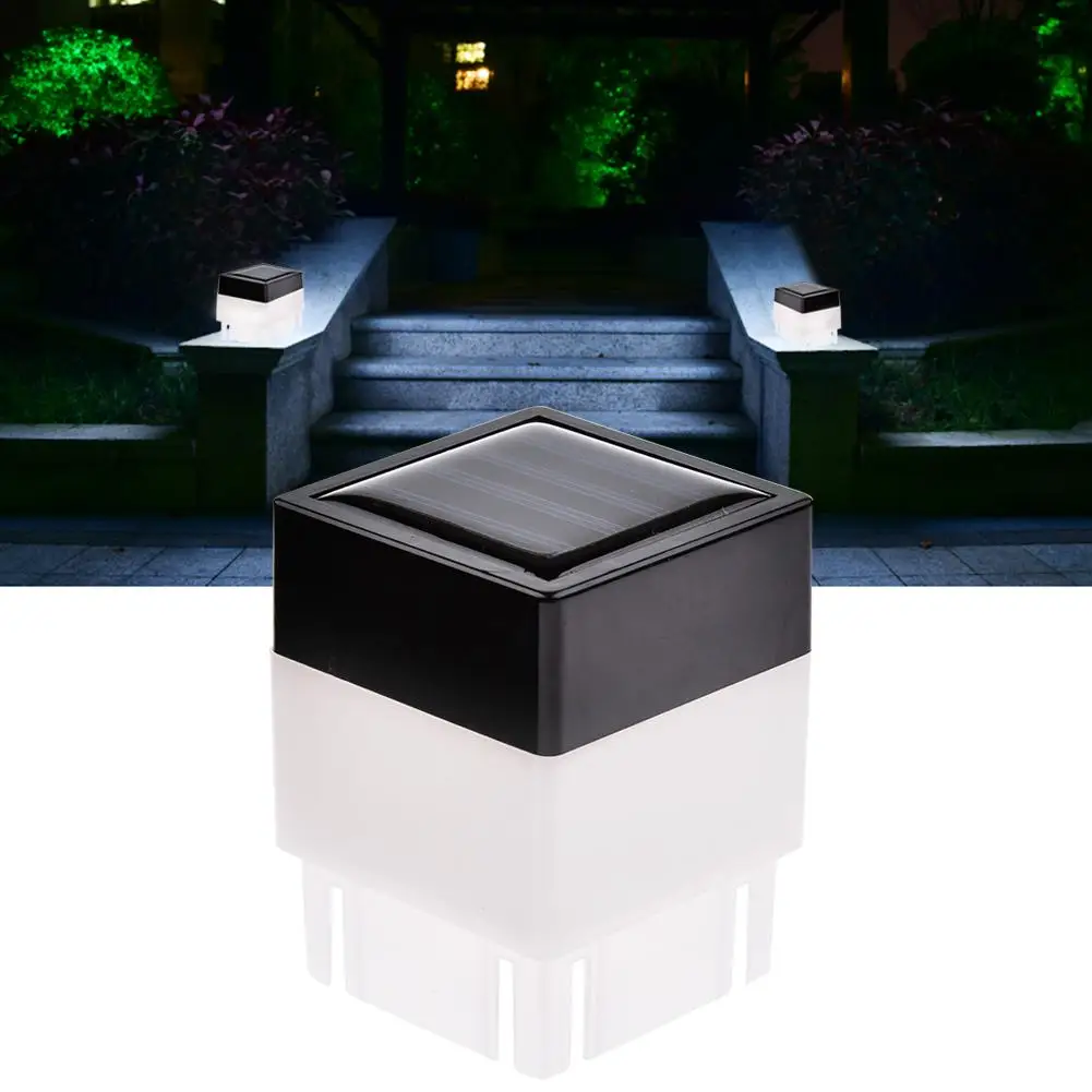 LED Solar Lamp 6V 2W Photosensitive Switch Solar Light For Porch Path Street Fence Garden Stairs Lawn Corridor White/warm Light