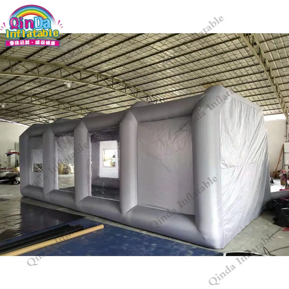 Inflatable Portable Outdoor Car Painting Spray Booth ,8X4x3m Mobile Inflatable Paint Tent For Car