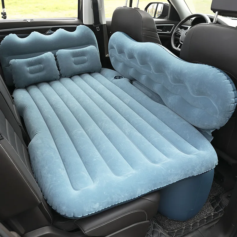 Car Inflatable Bed Car Inflatable Mattress Home Suv Back Row Luchtbed Flocking Increased File Air Cushion Bed Car Accessories