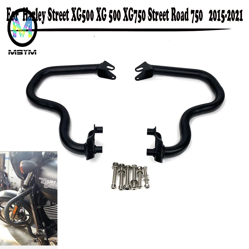 

For Harley Street XG500 XG 500 XG750 Street Road 750 2015-2021 Front Bumper Hignway Engine Guard XG750A Crash Bar Stunt Cage