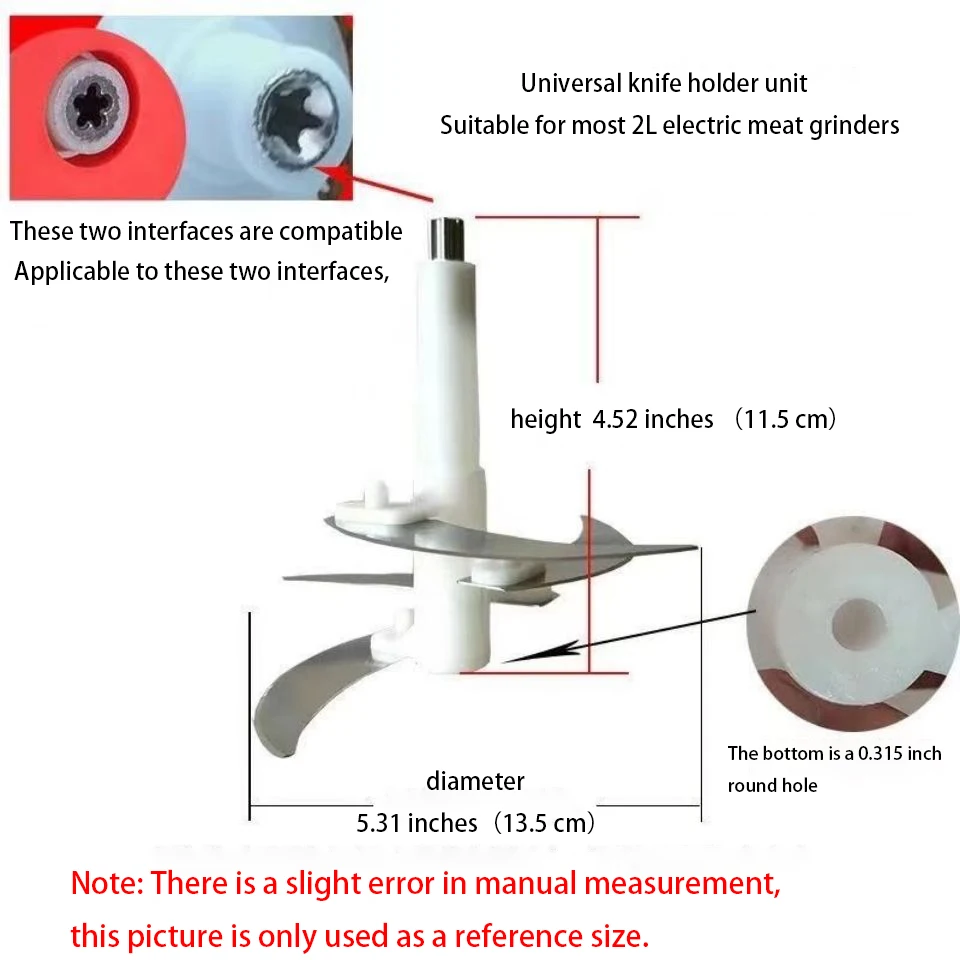 肉挽き肉,ナイフホルダー,肉挽き肉,ユニバーサルパーツ,容量2l,大型肉グラインダー用スペアパーツ