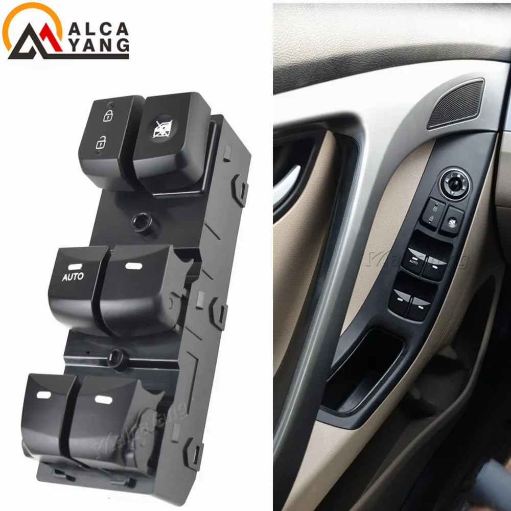 Malcayang High Quality Electric Power Window Master Switch For Hyundai 2012 2013 2014 2015 2016 Elantra Lang Move 93570-4V000