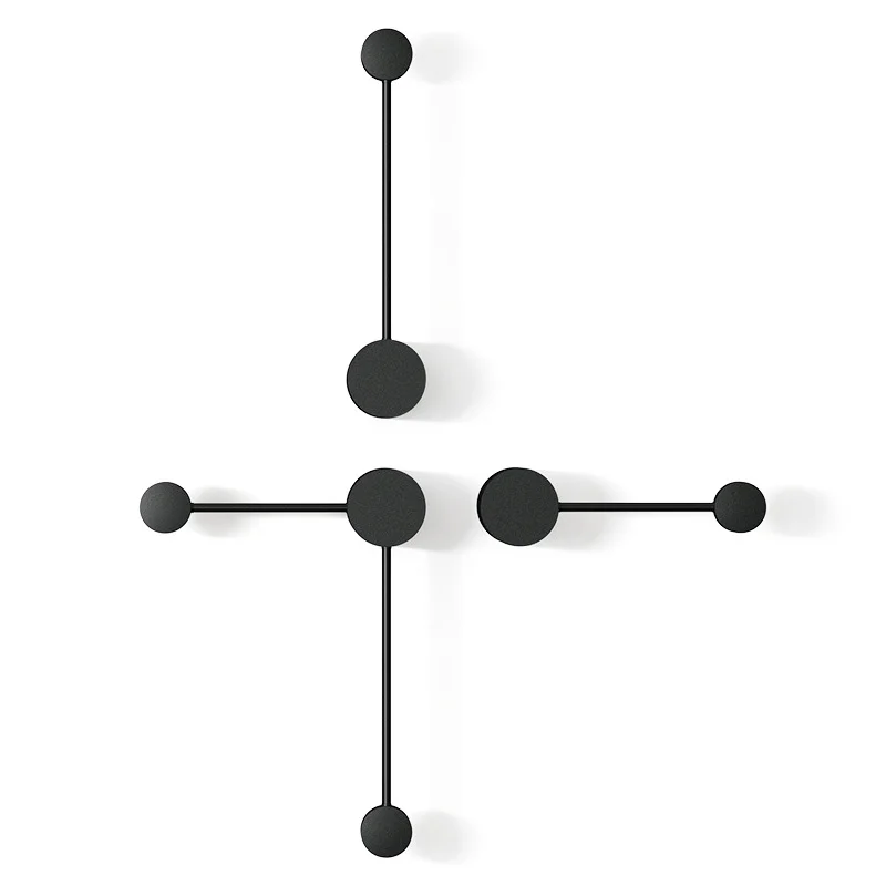

LED wall lamp bedroom bedside lamp Nordic simple modern living room background wall corridor aisle metal lamps WJ10
