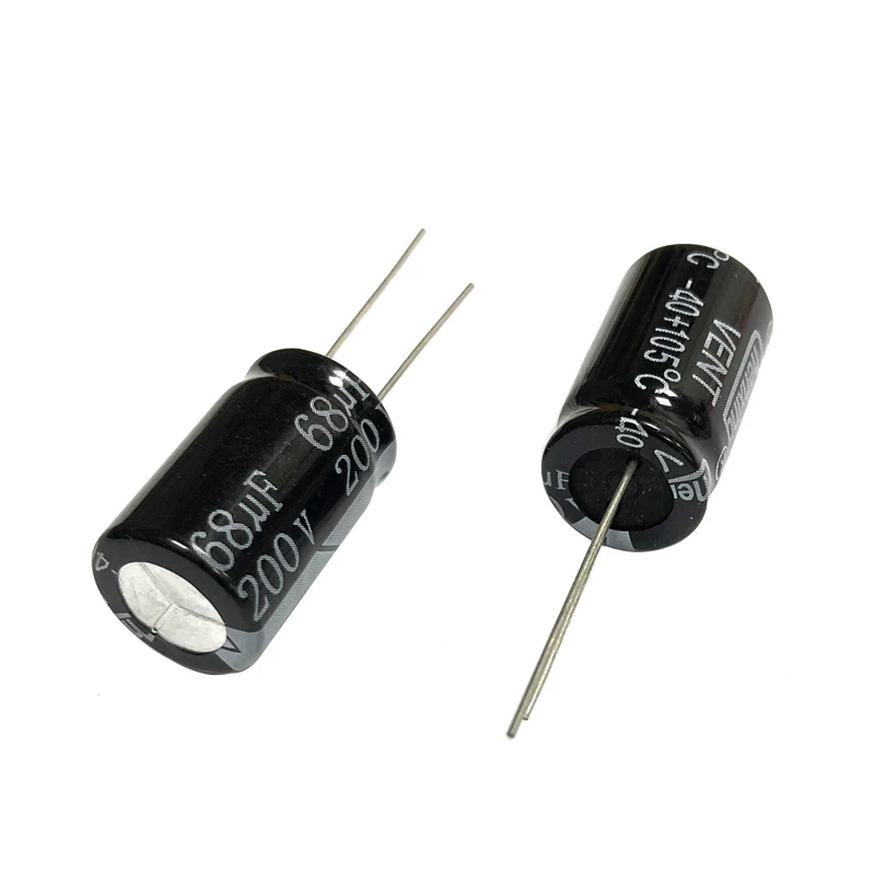 200V68uf 13x21mm Aluminiowy kondensator elektrolityczny 68uf 200v 68mf 200vdc 68MFD 200wv 22uf 33uf 47uf 100uf 220uf 330uf 200v