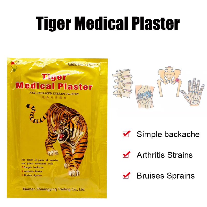 8PCS Tiger Balm Patch Effective Cure Joint Arthritis Rheumatoid Pain Relief Stickers Back Relaxing Massage Patches Body Care