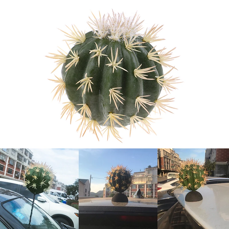 1PCS Cactus Car Antenna Pen Topper Aerial Ball Decor Toy Finding Car