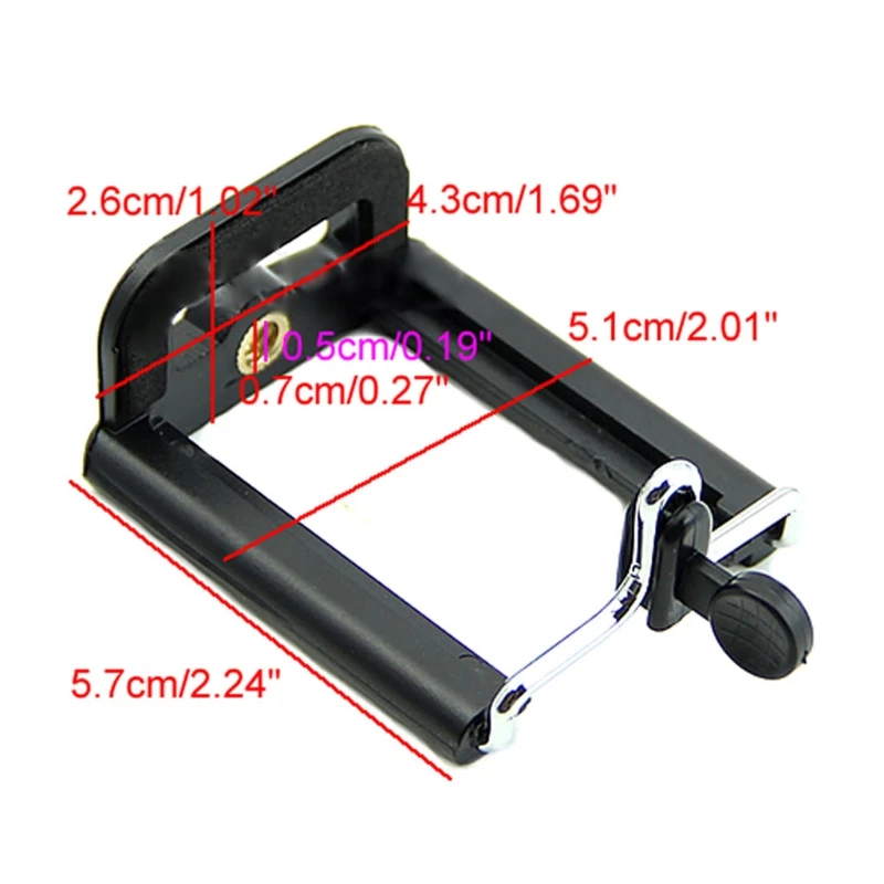 Newesoutorry Phone Holder Stand, Novel Cell Phone Clip Bracket Holder For Tripod Stand Standard And Color Is Black