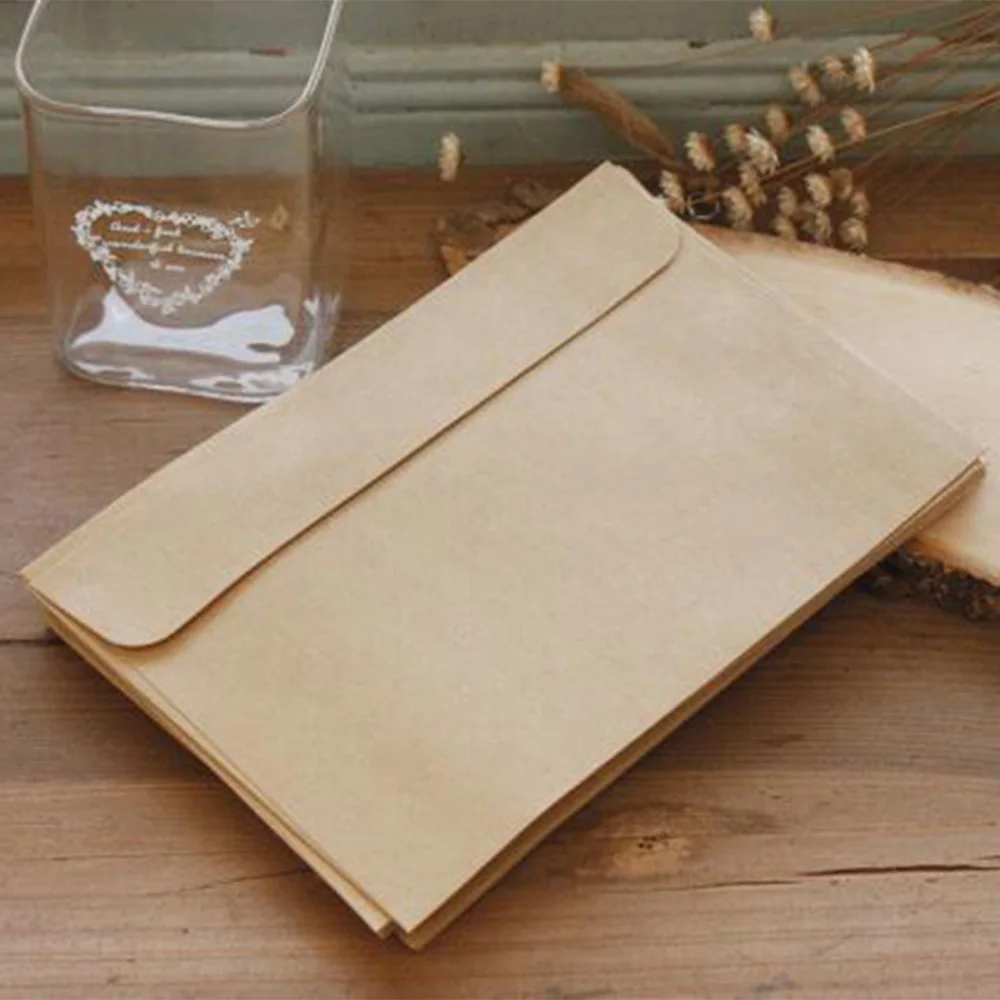 100pcs / lot , Vintage Blank Kraft Envelopes as Gift Envelopes for Birthday Wedding