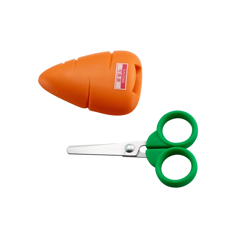 Sharkbang Kawaii Carrot Handmade Scissors Students DIY Card Photo Pattern Cutting Scissors School Children Stationery