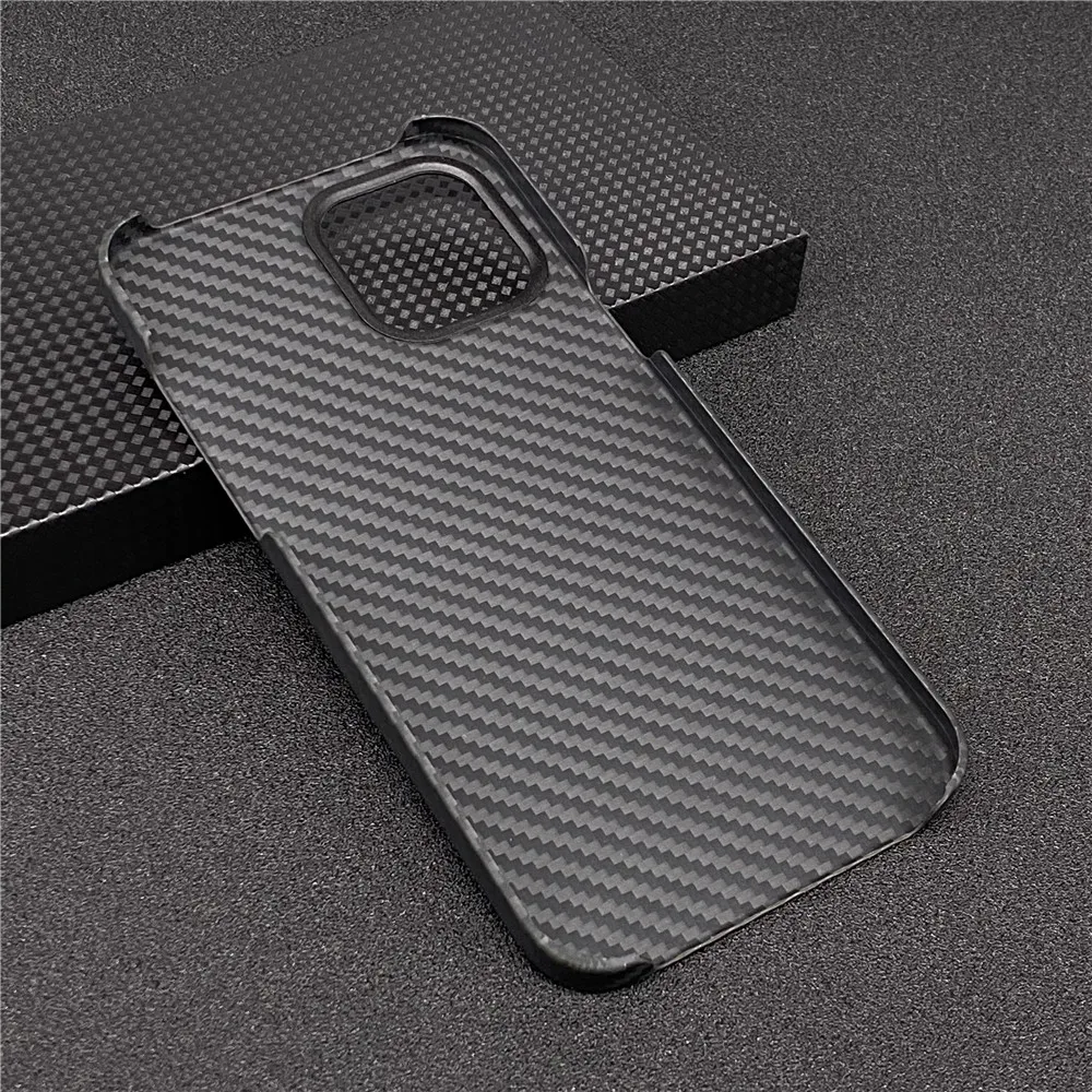 Real Carbon Fiber Lens Protection Phone Case for Apple iPhone 12 Pro Max 12 Mini Carbon Fiber Hard Cover Cases
