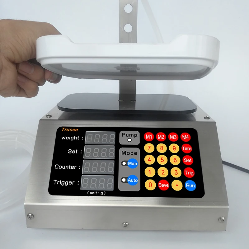 Imagem -04 - Máquina de Enchimento Quantitativa Automática por tipo de Pesagem Máquina de Enchimento Quantitativa de Bebida e Suco de Fruta Início Automático