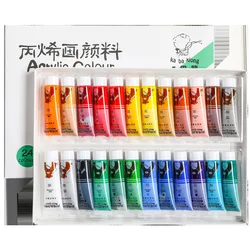 12/18/24/36 Kleuren Professionele Acryl Verf Set 12Ml Hand Geschilderde Muur Tekening Craft Schilderen Pigment Set art Supplies