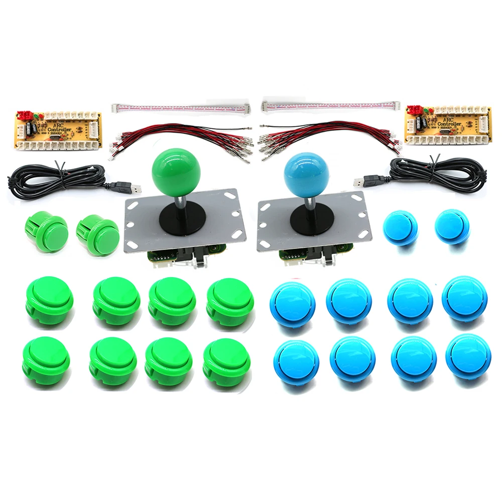 2 Player Arcade Joystick Kit for PC Raspberry Pi