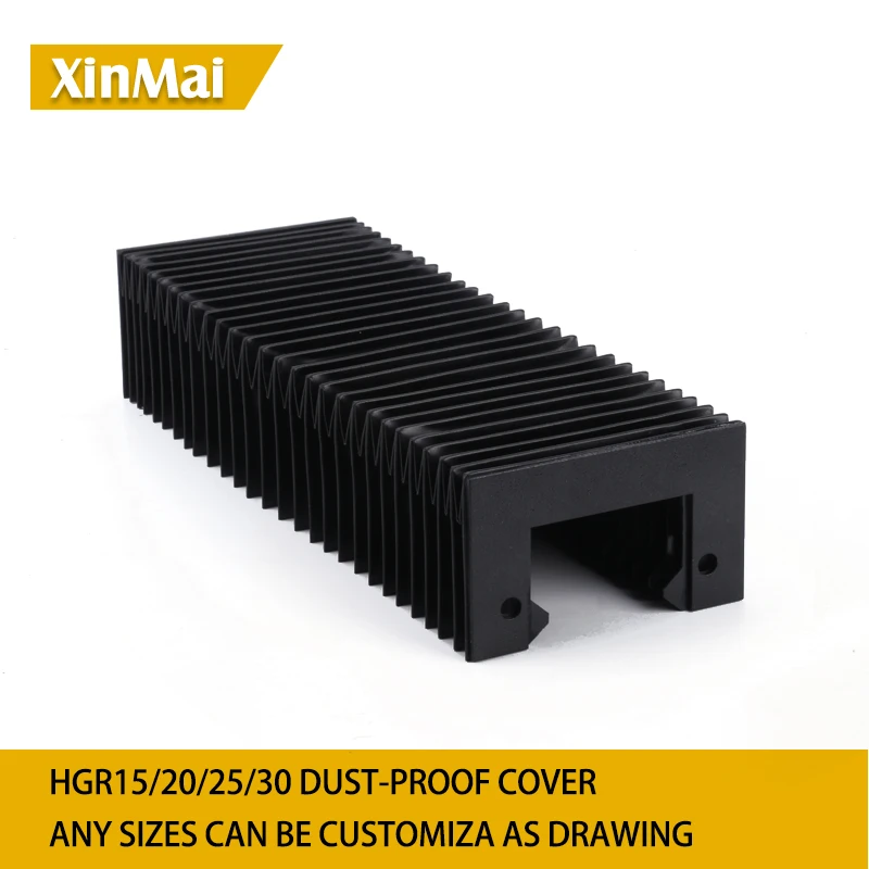 Linear guide protective cover  HGR20 HGR15 HGR25 HGR30  flexible accodion protective bellows dustproof covers for linear rails