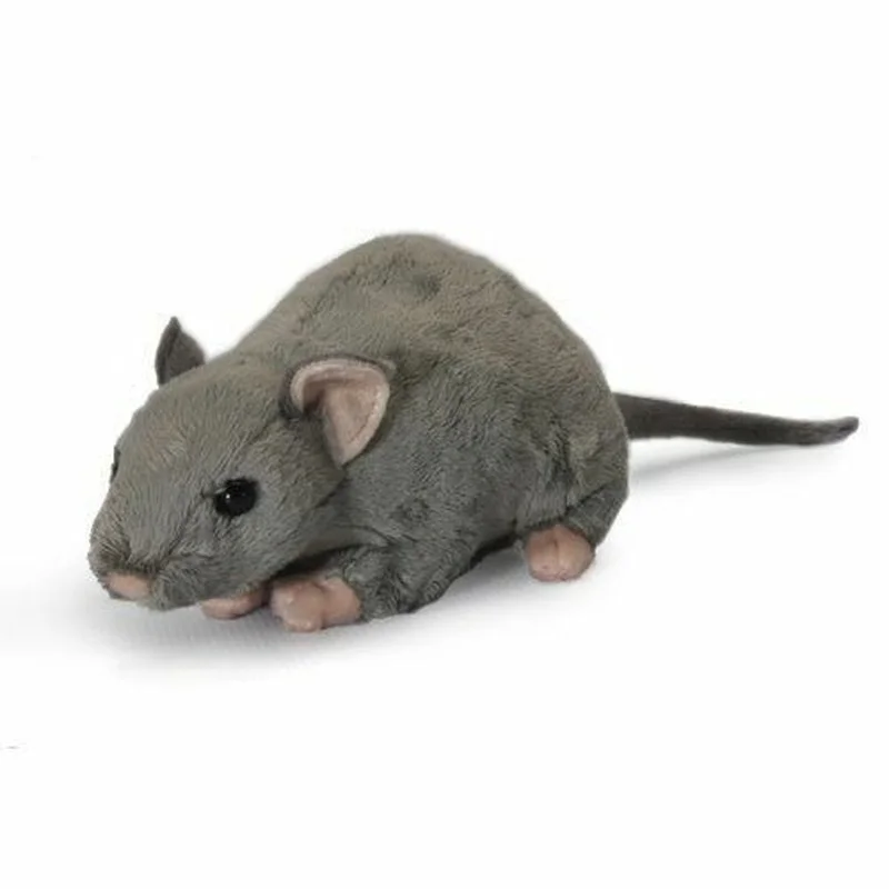 Cute Plush Toy Realistic Gray Mouse Children's Toy Plush Stuffed Animal Doll