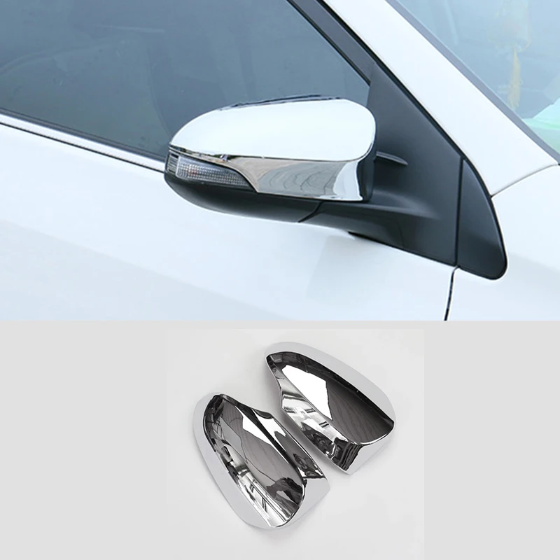 

2013 2014 2015 2016 2017 ABS Chrome For Toyota VERSO accessories Car Side Door rearview mirror Cover Trim Car styling 2PCS