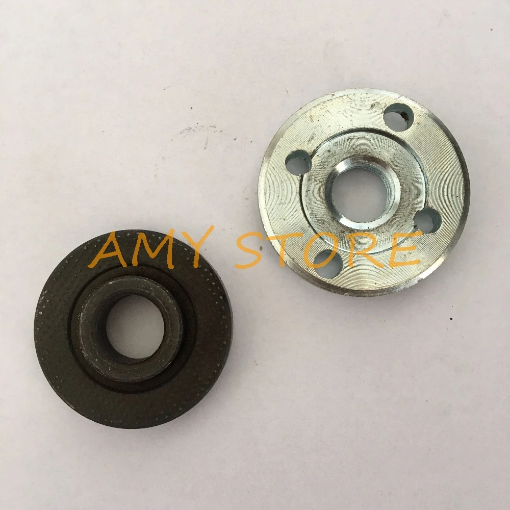 One Set(2pcs) Angle Grinder Spare Part Round Clamp Inner Outer Flange for Bosch GWS20-180 125 150