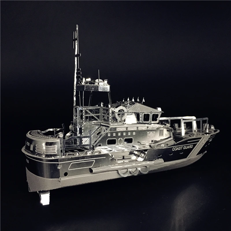 nanyuan IRON STAR 3D Metal puzzle DIY Assembly Model kits LIFEBOAT C22201 2 Sheets Stainless Steel Creative toys gift for adult