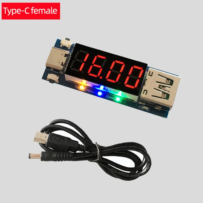 USB Charging Trigger Charger Voltmeter Ammeter 5V/9V/12V/15V/20V/PPS PD2.0 PD3.0 Type-C USB Decoding Device for PD Charger