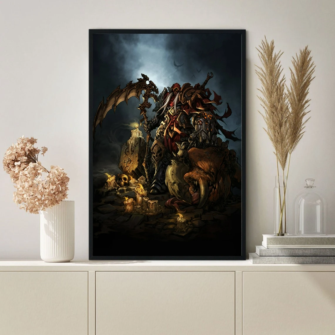 Darksiders War Game Poster Canvas Art Print Poster Wall Painting Home Decoration (No Frame)