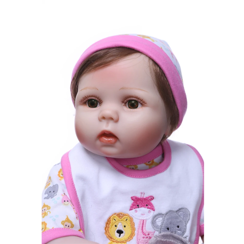 55cm bonecas reborn realista completa silicone menina bby boneca com brinquedos de pelúcia bonito vivo bonecas do bebê como meninas playmate presente