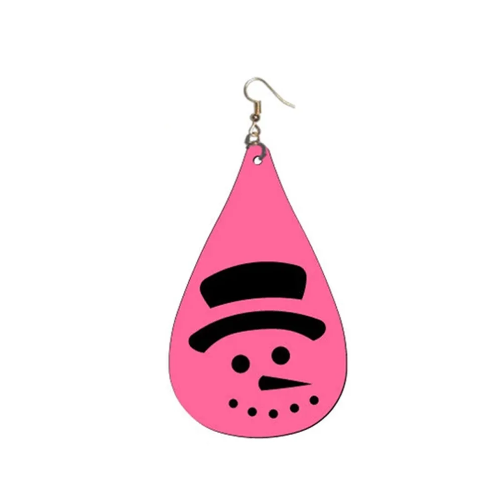 قالب قطع خشبي على شكل رجل ثلج، أقراط حرفية مصنوعة يدويًا، زخرفة قصاصات، مناسبة لآلات النار الكبيرة #2