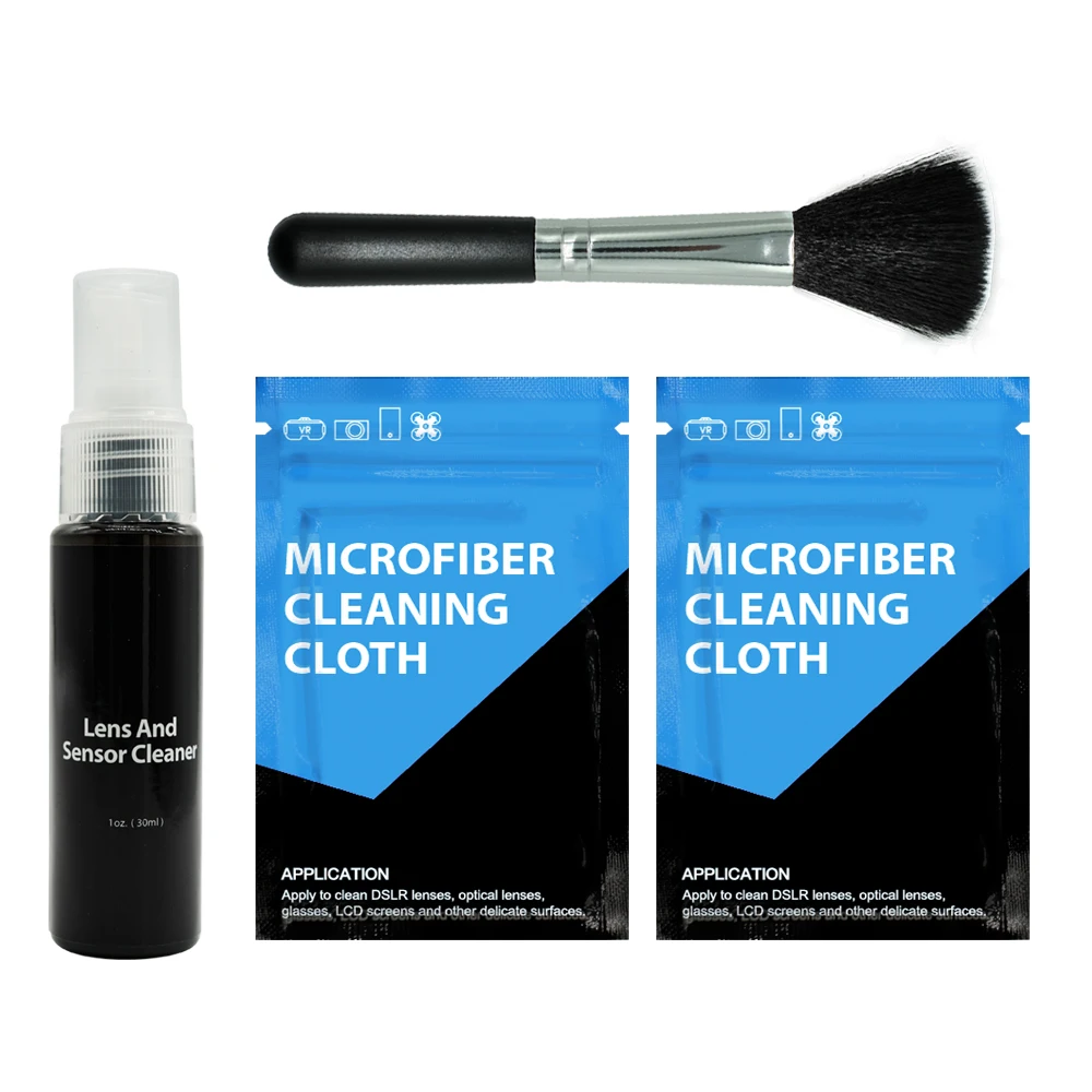 EYLIN Lens Cleaning Kit Includes Air Dust Blower,Microfiber Cloth,Soft Brush,Optical Liquid Cleaners for Digital Camera