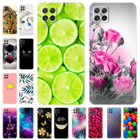 Silicone phone Case For Samsung Galaxy M32 Case soft Cover For Samsung M32 M 32 4G soft TPU Phone Back cover full 360 Protective