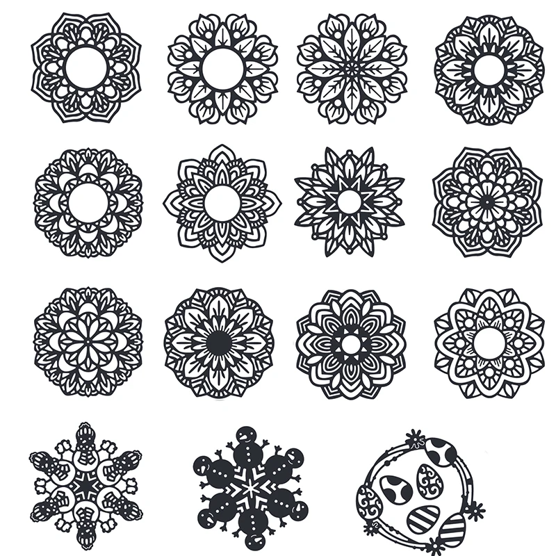 92*92mm Flower Metal Cutting Dies For DIY Scrapbook Cutting Die Paper Cards Embossed Decorative Craft Die Cut New