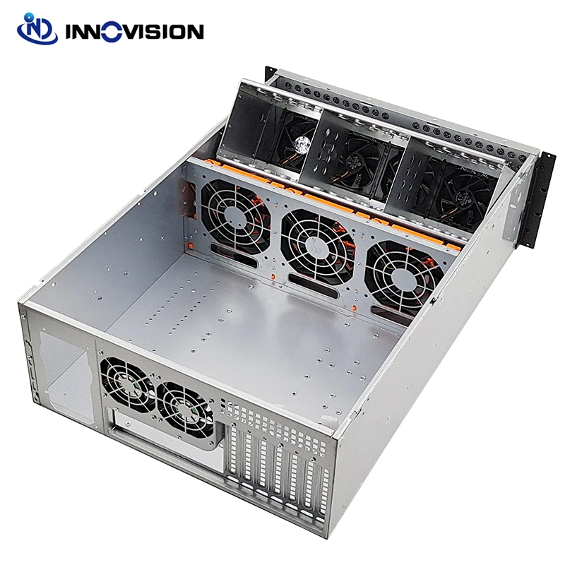 Imagem -06 - Storage Rackmount Chassis 4u 650 mm Depth Rack Server Case Suporte Max 12*13 Polegada E-atx Motherboard Alta Qualidade 15hdd