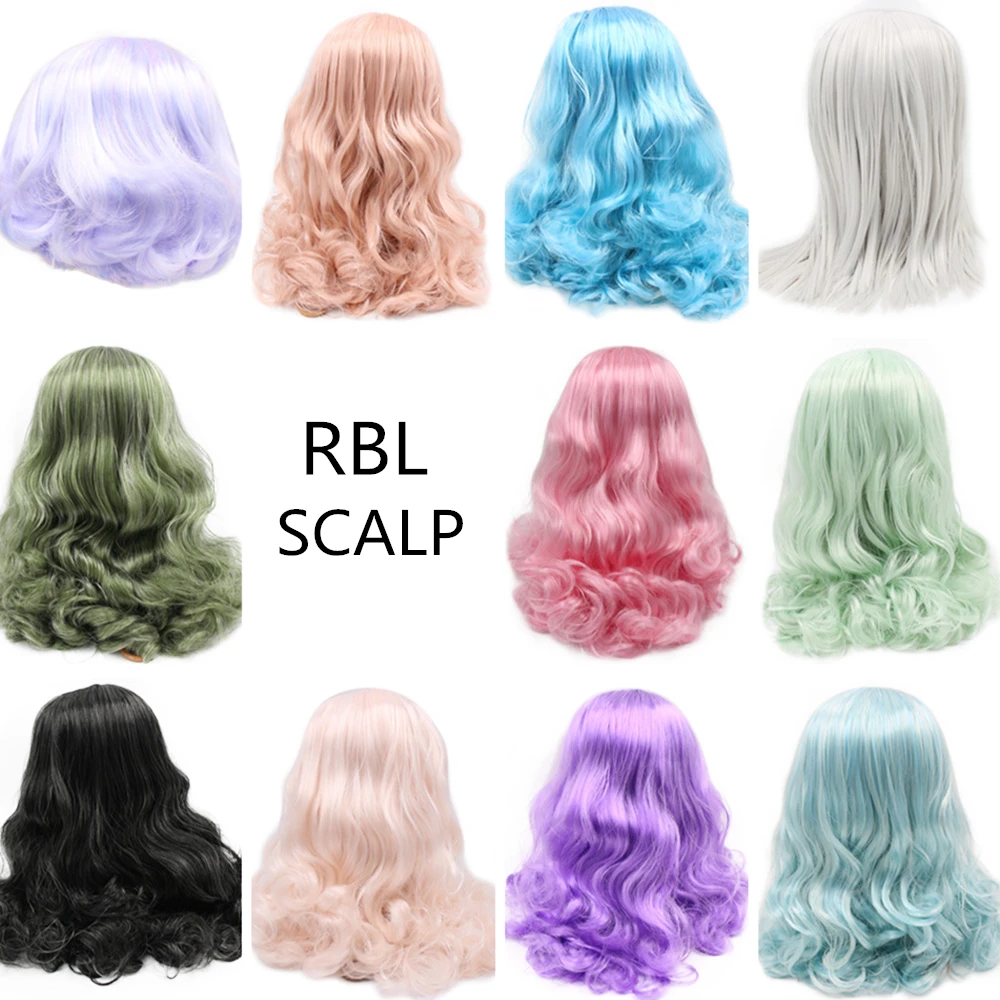 RBL ICY DBS Blyth Doll Scalp Solft hair Wigs Including the hard endoconch dome series.55