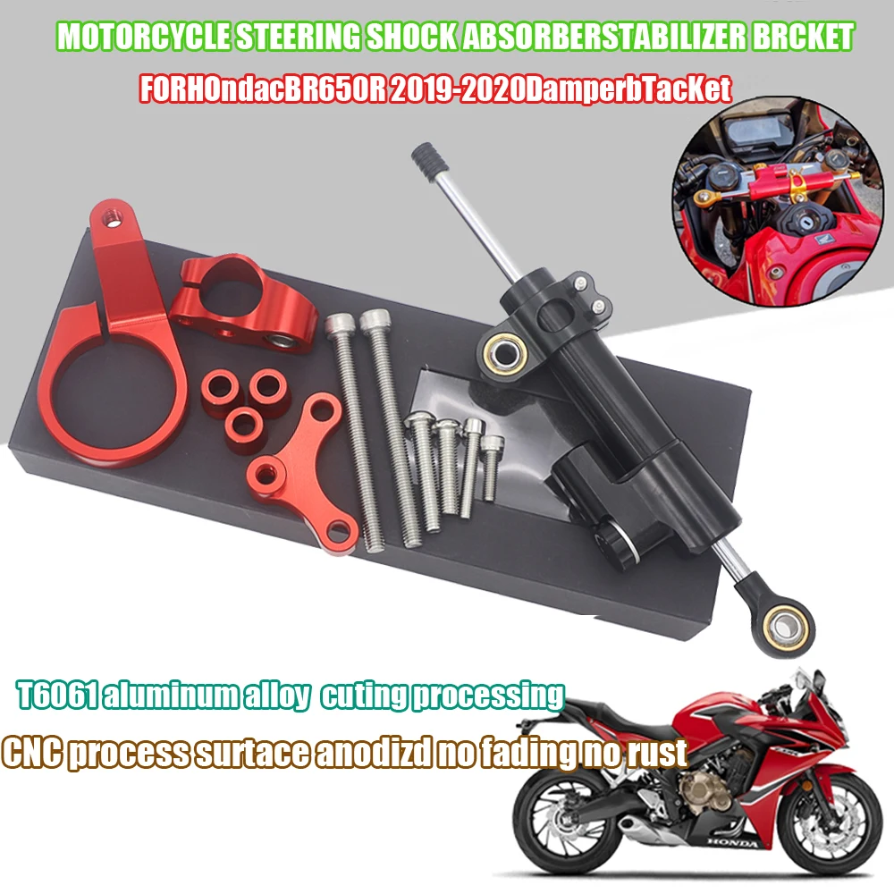 

Motorcycle Accessories For HONDA CBR650R 2019-2020 CBR 650R CBR 650 R Adjustable Steering Stabilizer Damper Mounting Bracket Kit